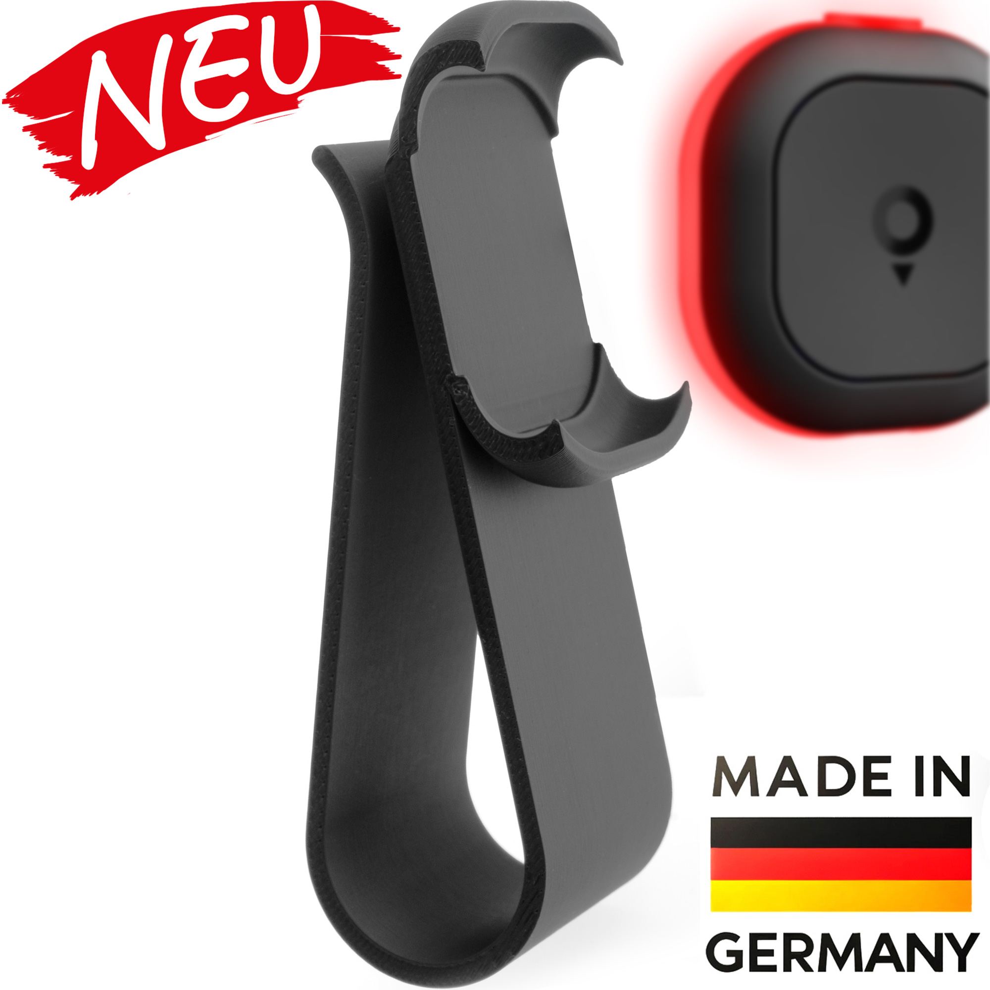 Babotech Autohalterung für Tom by TomTom Radarwarner Sonnenblende schwarz-PETG
