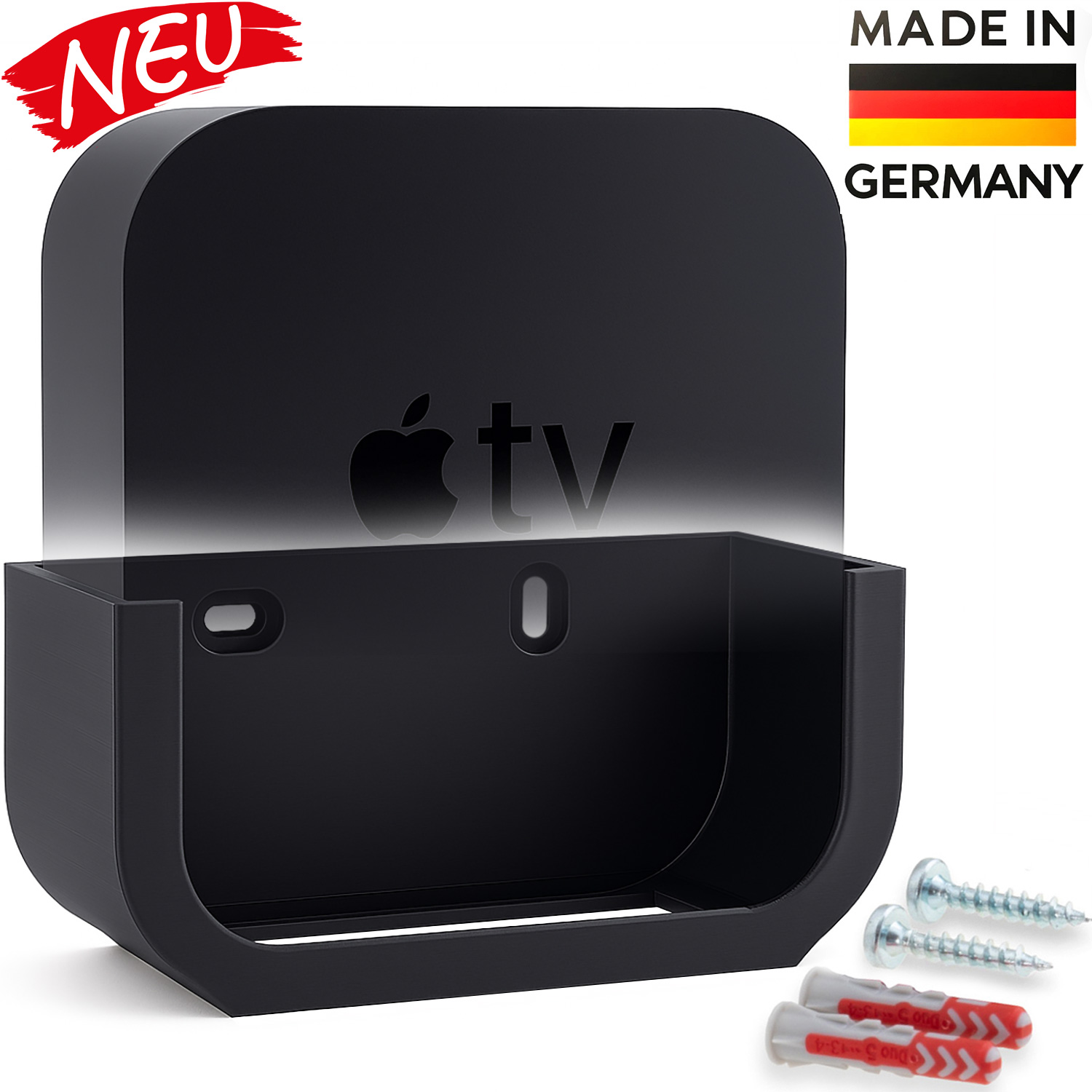 Babotech Wandhalterung für Apple TV 4K Streamer schwarz
