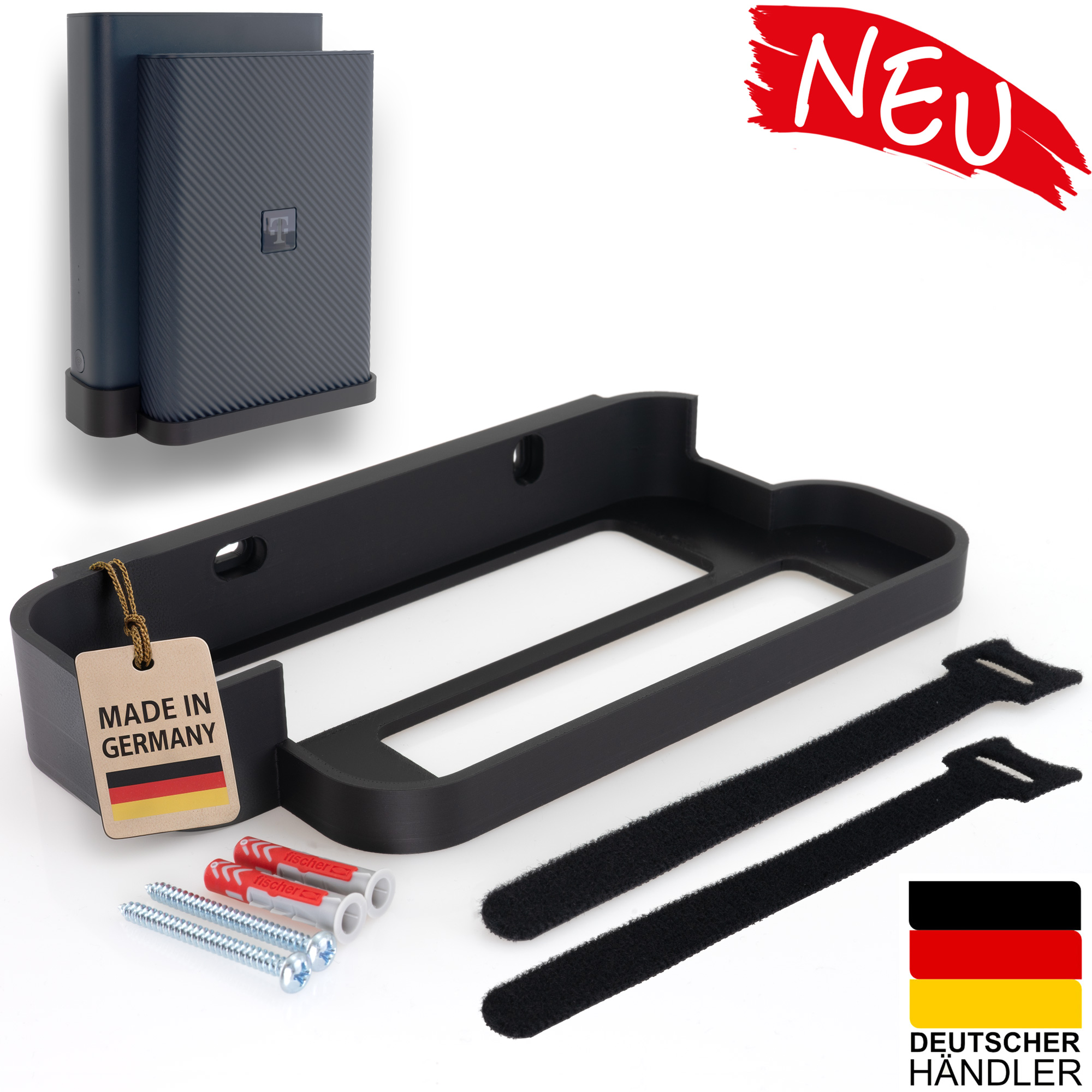 Babotech Wandhalterung für Telekom Speedport 7 schwarz