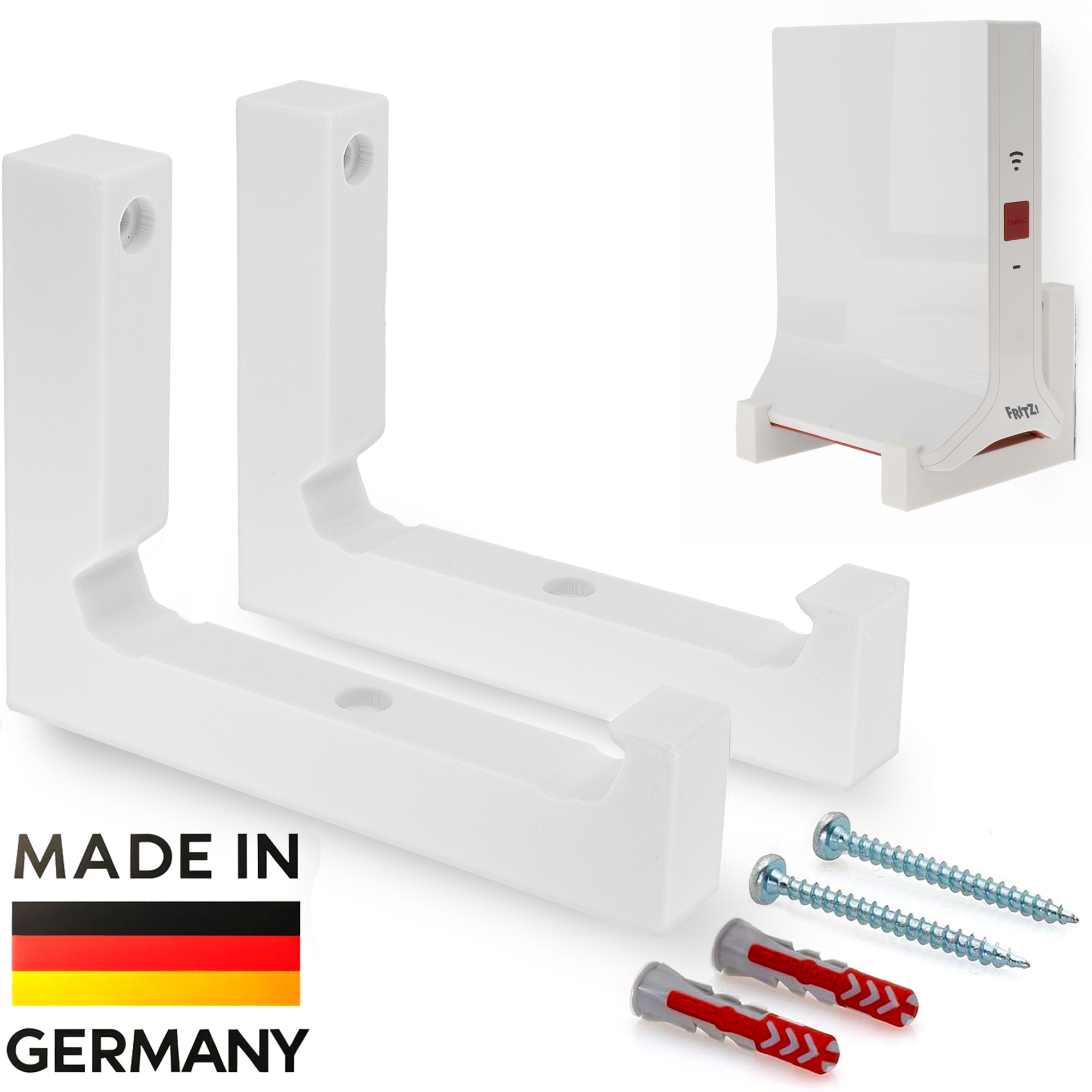 Babotech Wandhalterung für Fritz Repeater 3000 AX weiss